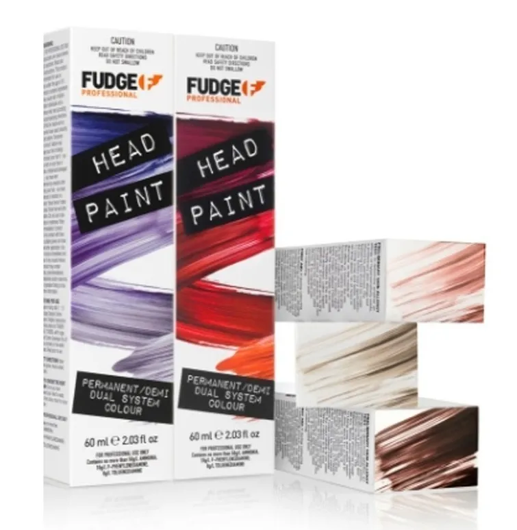 verschiedene Farben von Fudge Headpaint