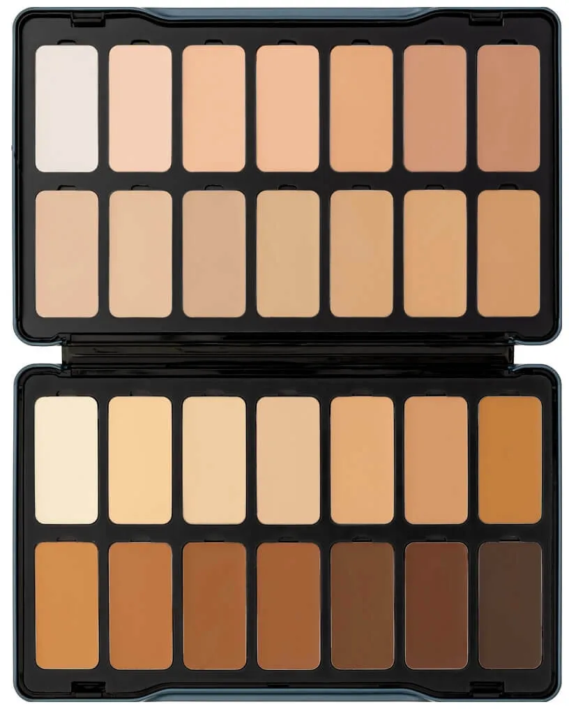 Kryolan Digital Complexion Cream Foundation Palette 28 Farben Digital 1