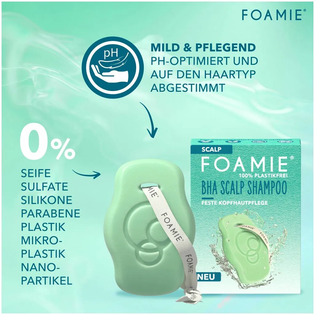Foamie BHA Scalp Shampoo Bar Feste Kopfhautpflege