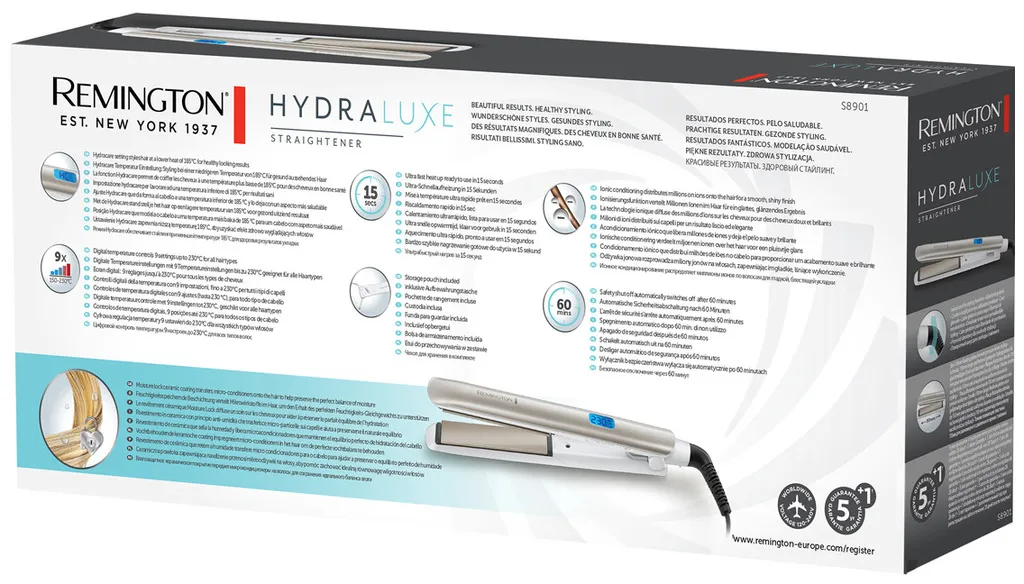 Remington HYDRAluxe Haarglätter S8901