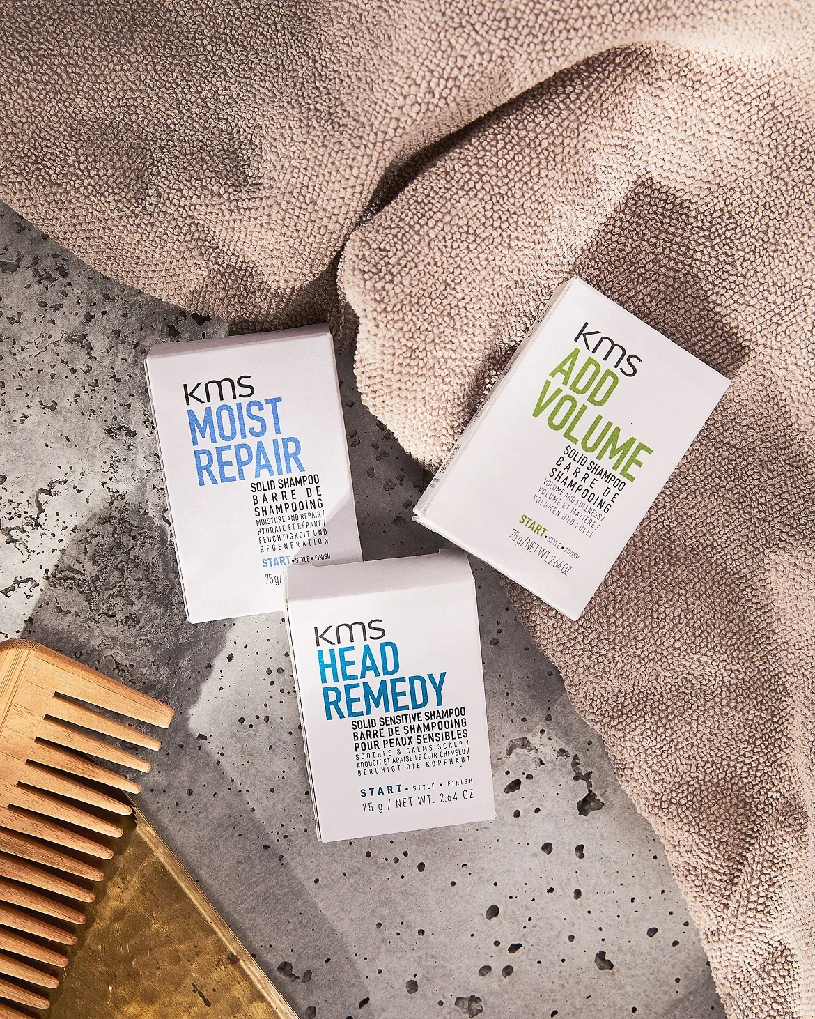 KMS Solid Shampoos