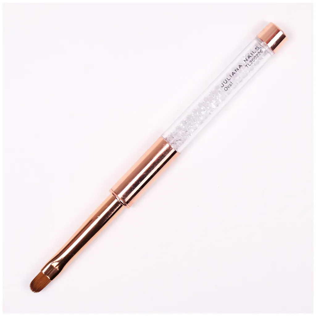 Juliana Nails Gelpinsel mit Kappe Oval Roségold