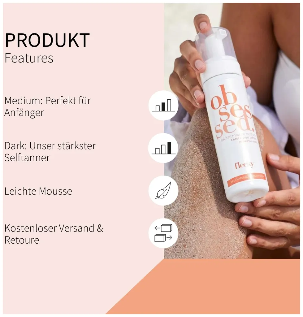 Fleeky Self Tan Mousse Hell