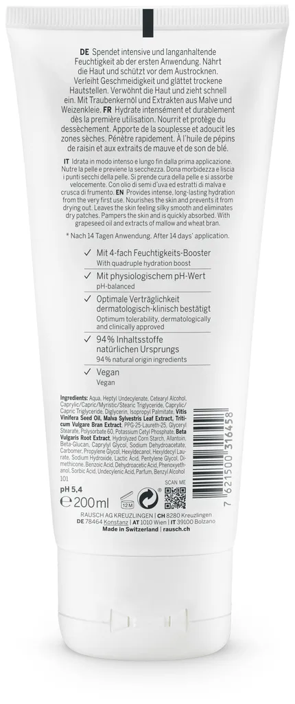Rausch Feuchtigkeit Body Lotion mit Malve