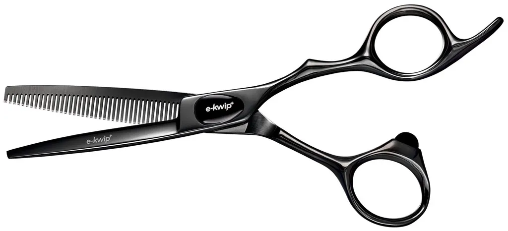 e-kwip plus Primus Black Titanium Modellierschere