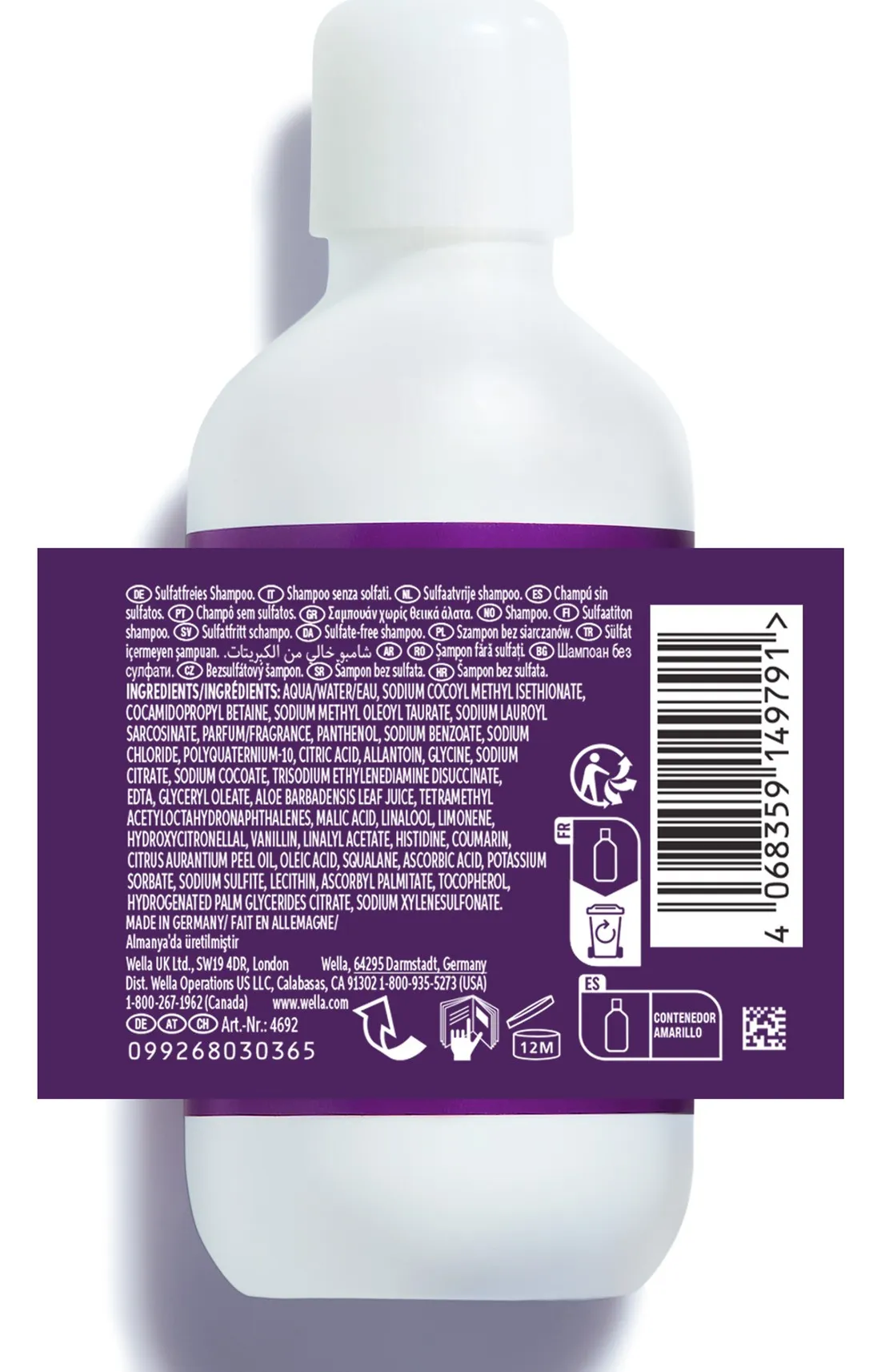 Wella Ultimate Color Sulfatreies Shampoo