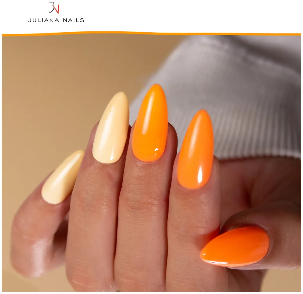 Juliana Nails Gel Lack Koralle & Gelbtöne