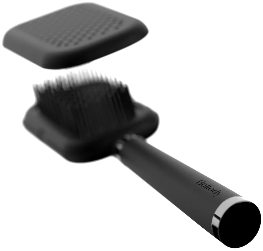 Bellody Patentierte Haarbürste mit Selbstreinigungsfunktion