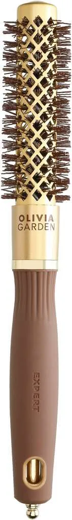 Olivia Garden Expert Blowout Shine mit gewellten Borsten Gold & Braun