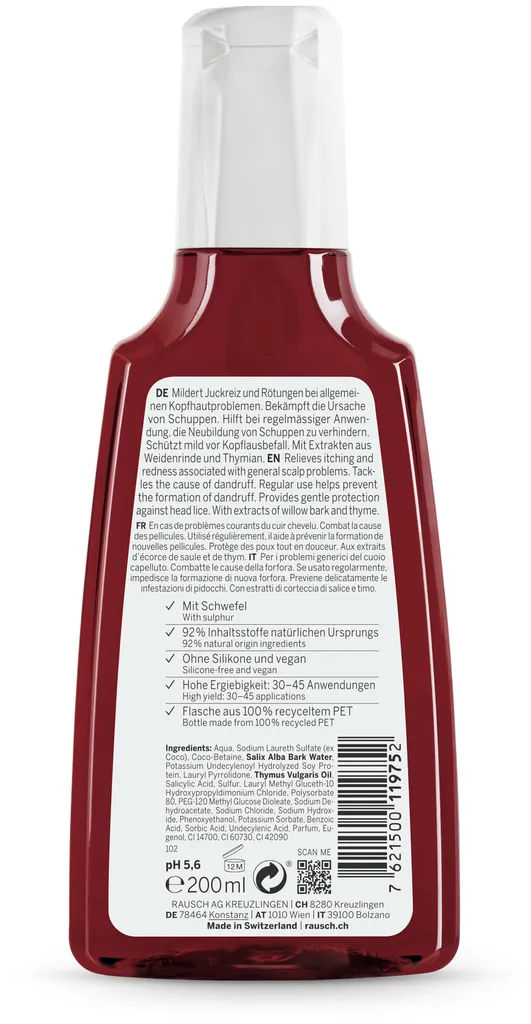 Rausch Spezial-Shampoo mit Weidenrinde