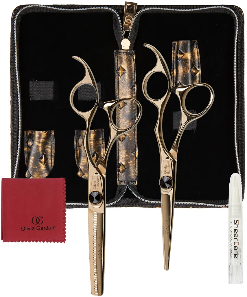 Olivia Garden SilkCut Schwarz-Gold 2er Set