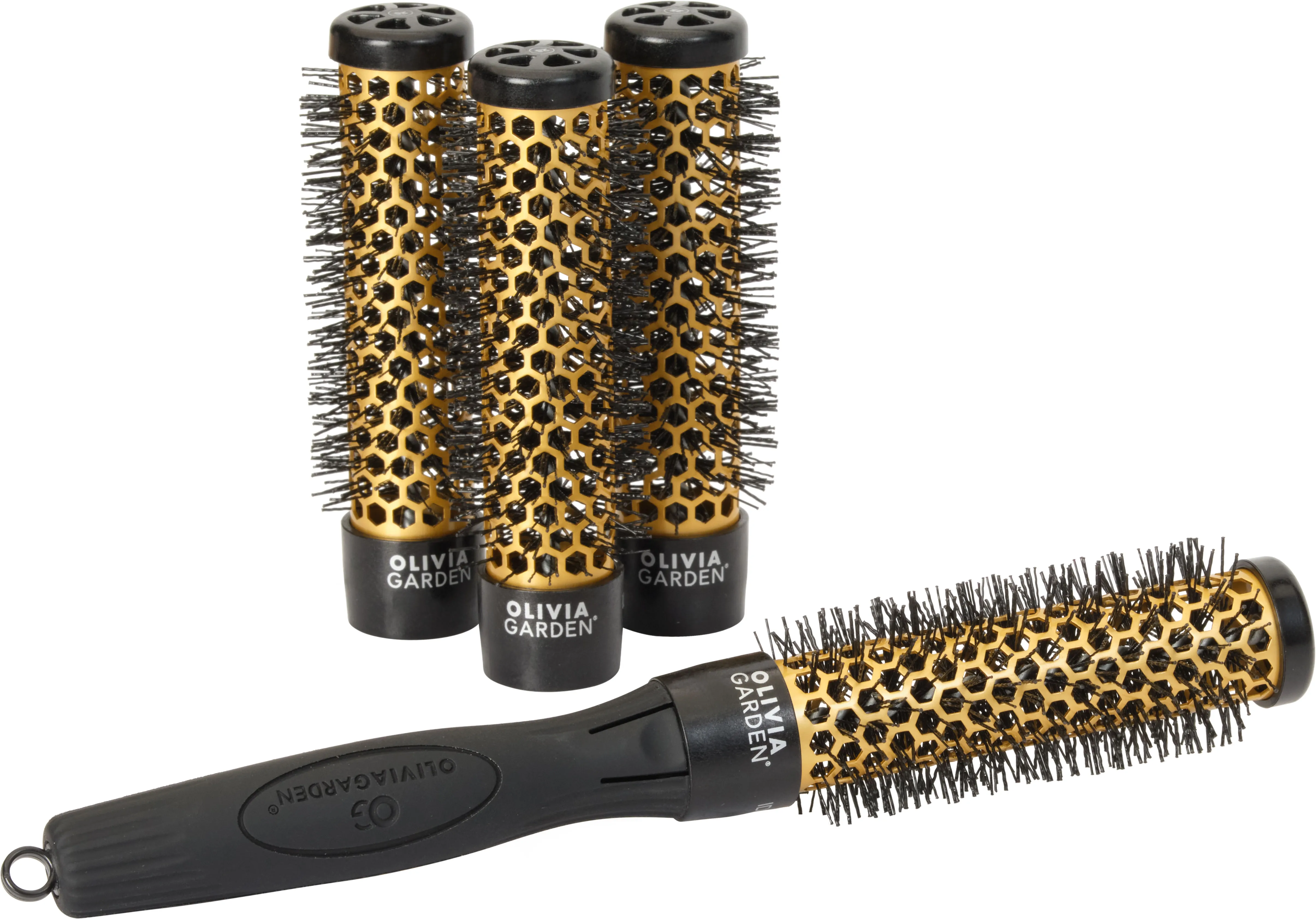 Olivia Garden Multibrush 4er Set mit Griff