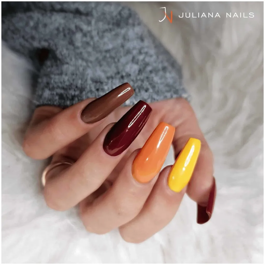 Juliana Nails Gel Lack Koralle & Gelbtöne