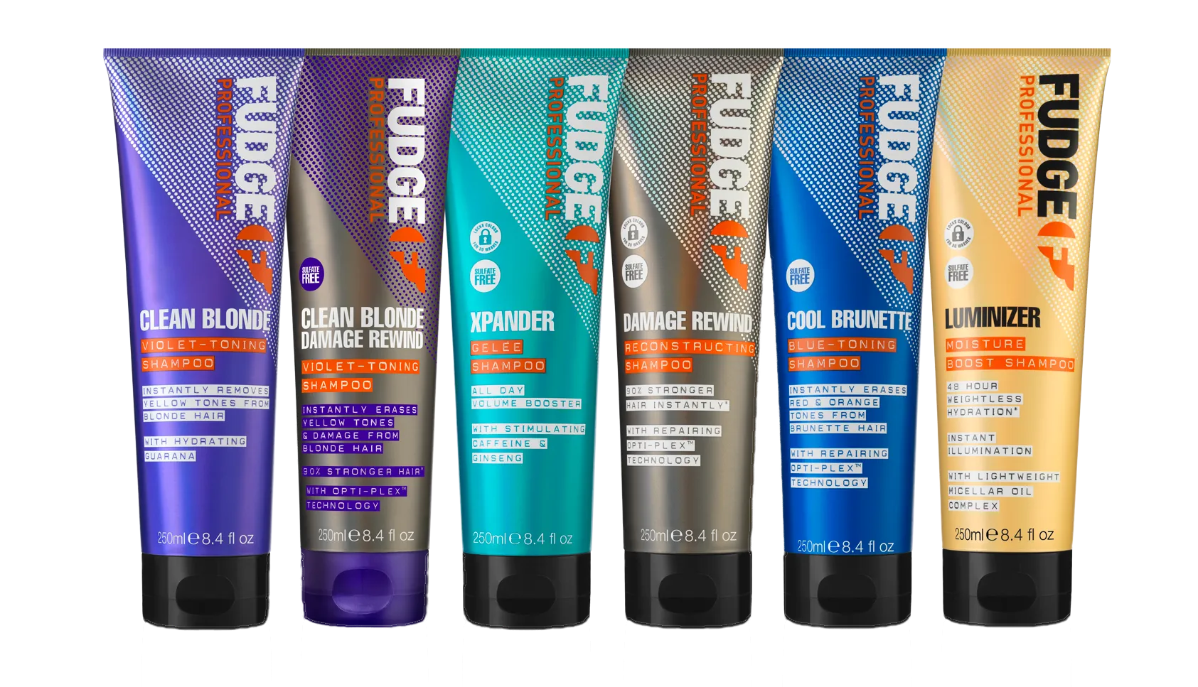 verchiedene Fudge Haarprodukte