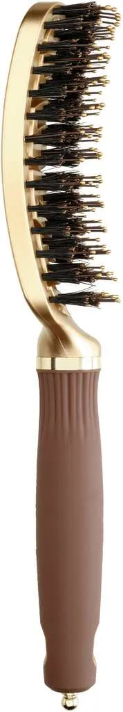Olivia Garden Expert Care Flex mit Wildschwein- und Nylonborsten Gold & Braun