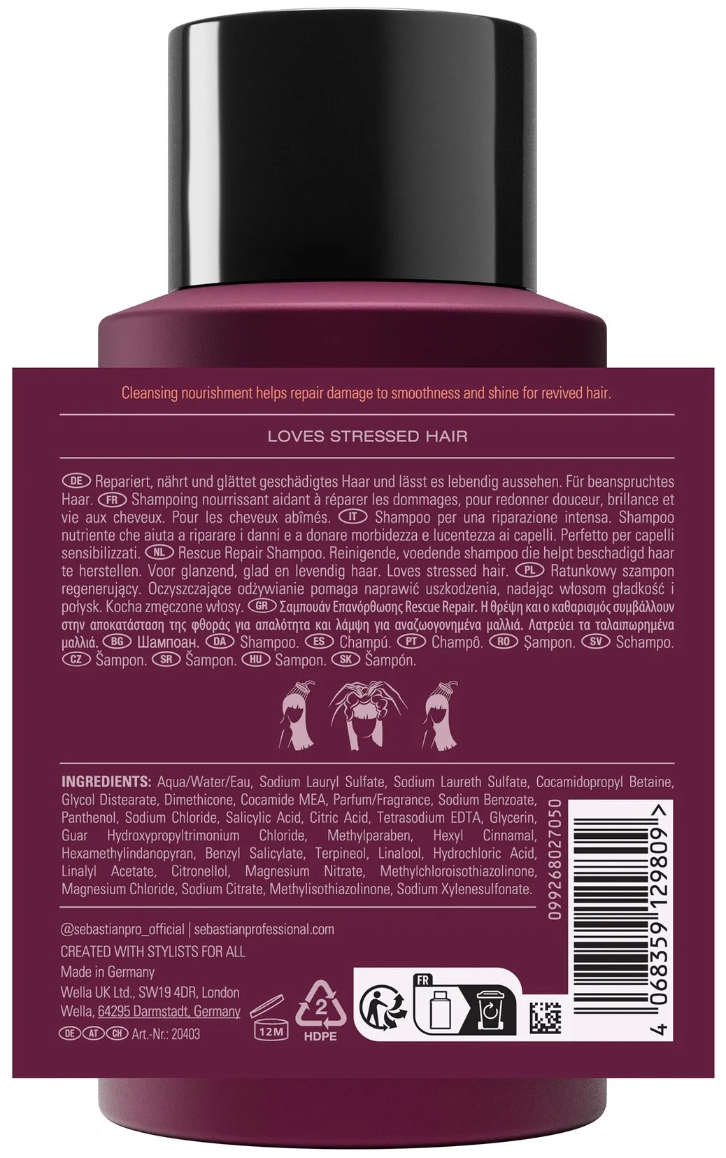 Sebastian Penetraitt Rescue Repair Shampoo