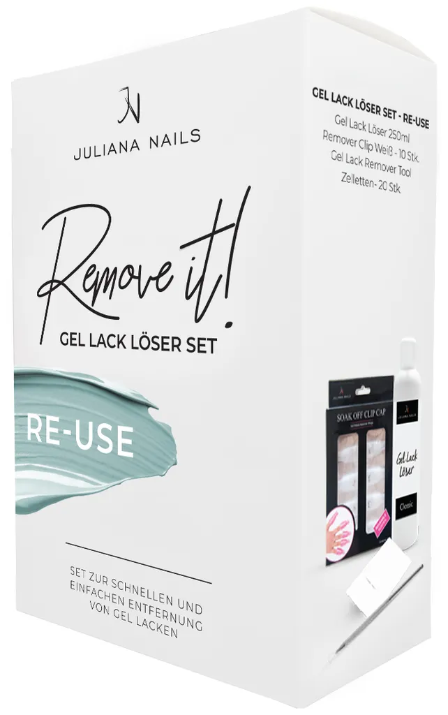Juliana Nails Gel Lack Löser Set Re-Use