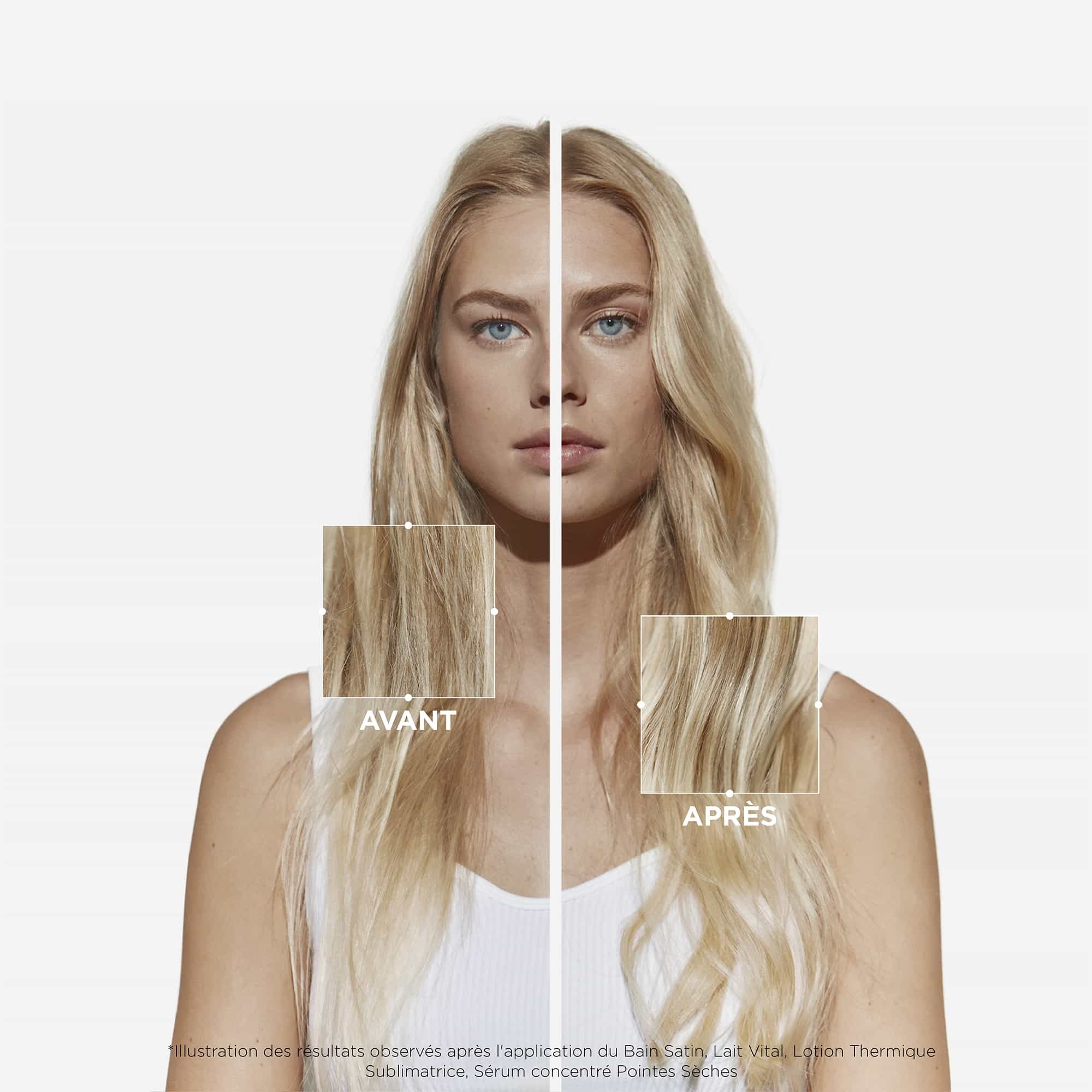 Kérastase Nutritive Bain Satin Riche Before After