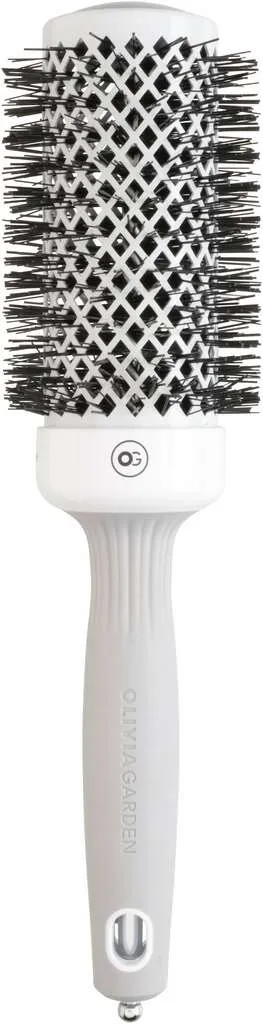 Olivia Garden Expert Blowout Shine Rundbürste Weiß & Grau