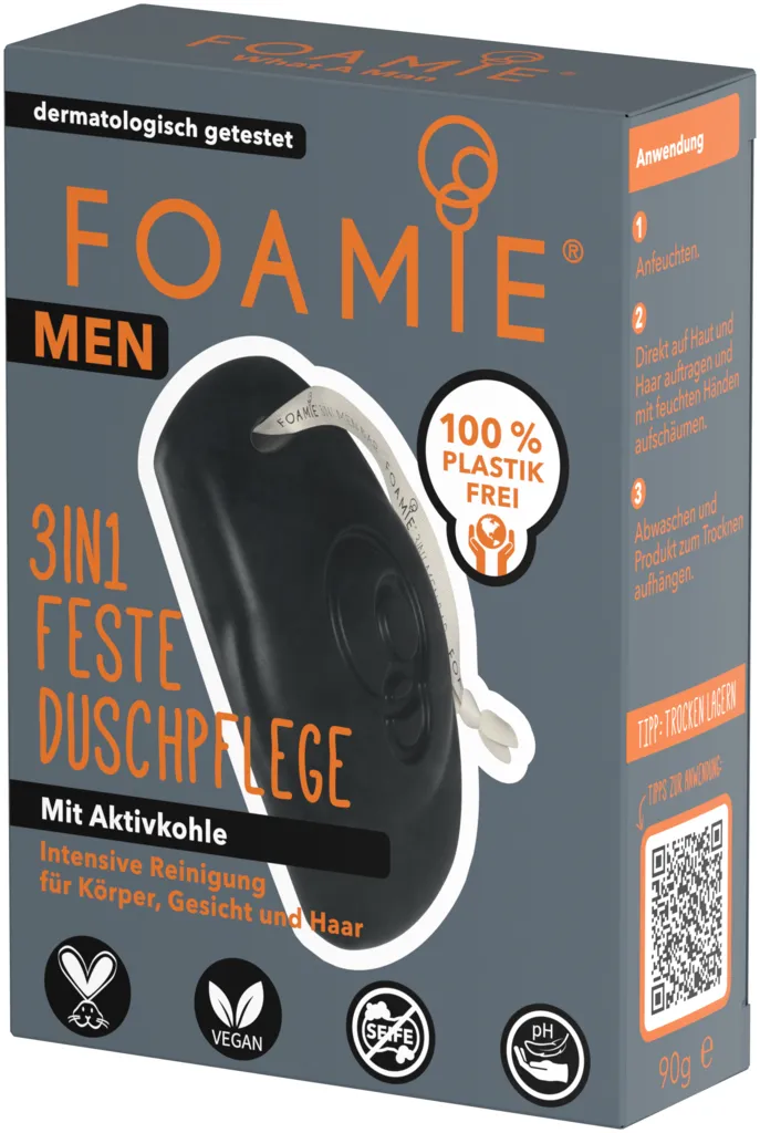 Foamie 3in1 Feste Duschpflege für Männer