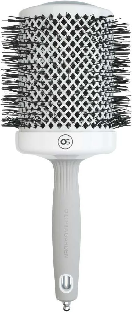 Olivia Garden Expert Blowout Shine Rundbürste Weiß & Grau