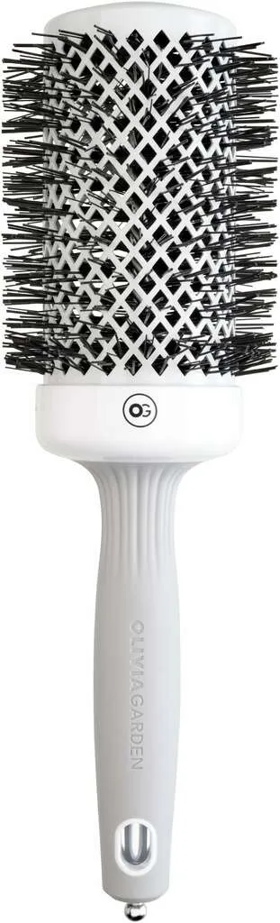 Olivia Garden Expert Blowout Shine Rundbürste Weiß & Grau