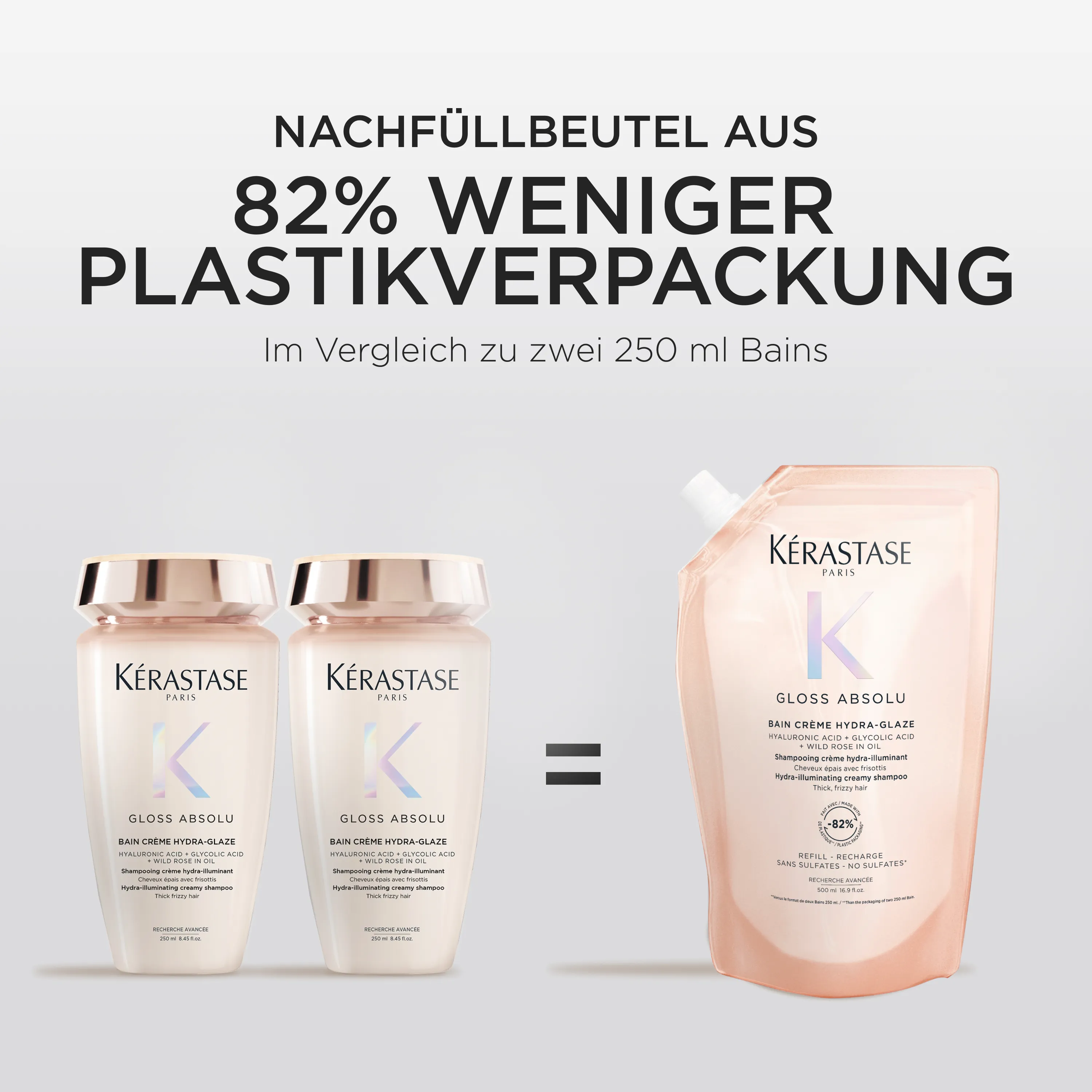 Kérastase Gloss Absolu Bain Crème Hydra Glaze Refill Pouch 500 ml