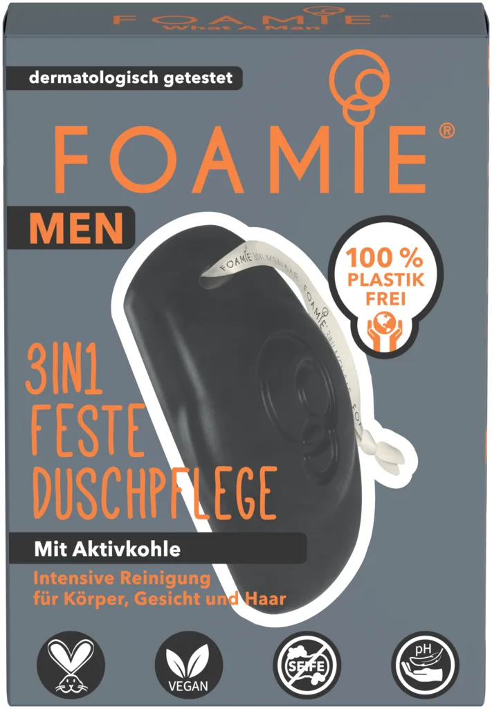 Foamie 3in1 Feste Duschpflege für Männer