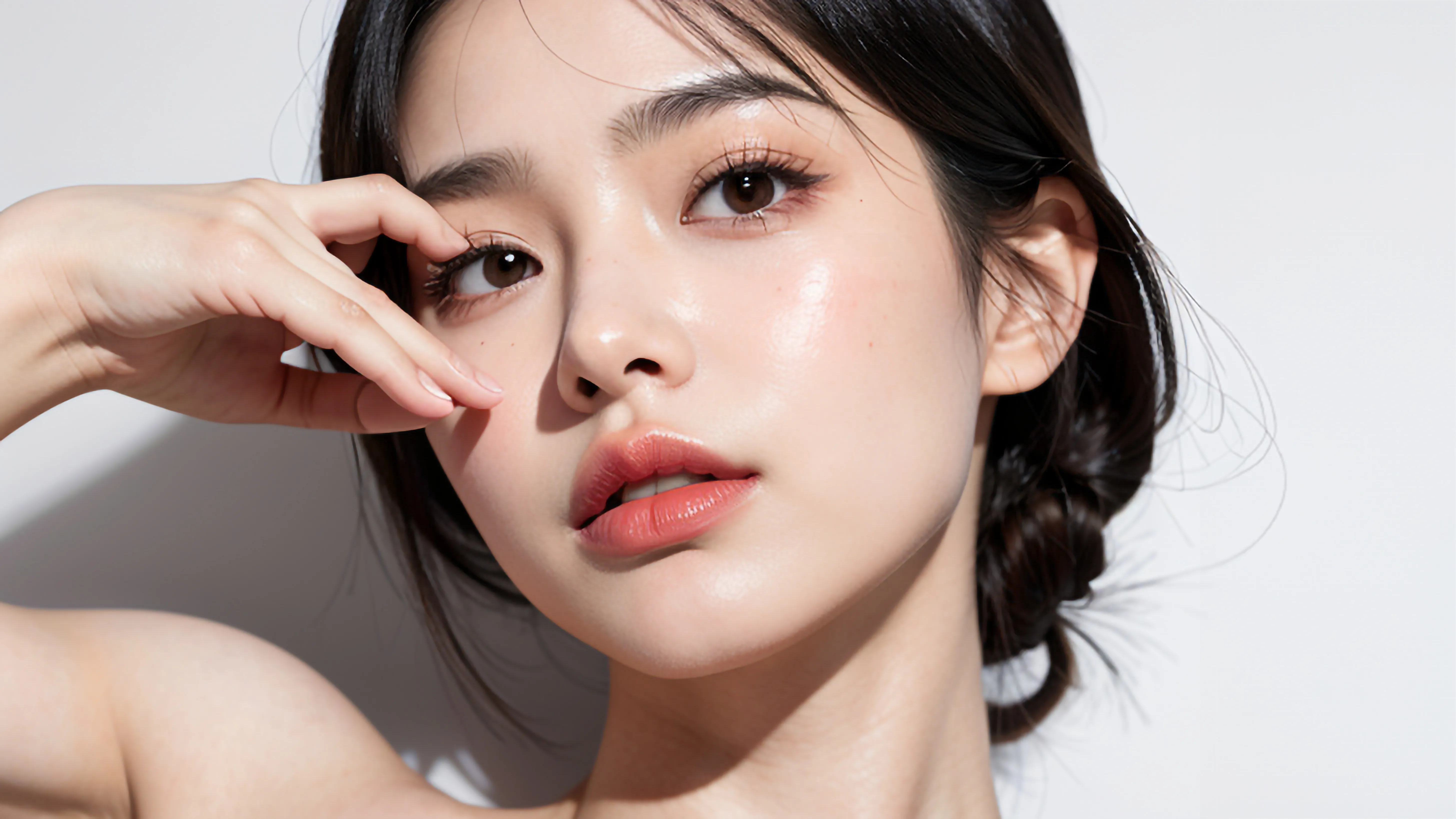 Koreanerin mit Glass Skin