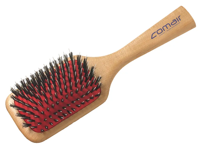 Comair Holzbürste mit Nylonstiften, 9-reihig