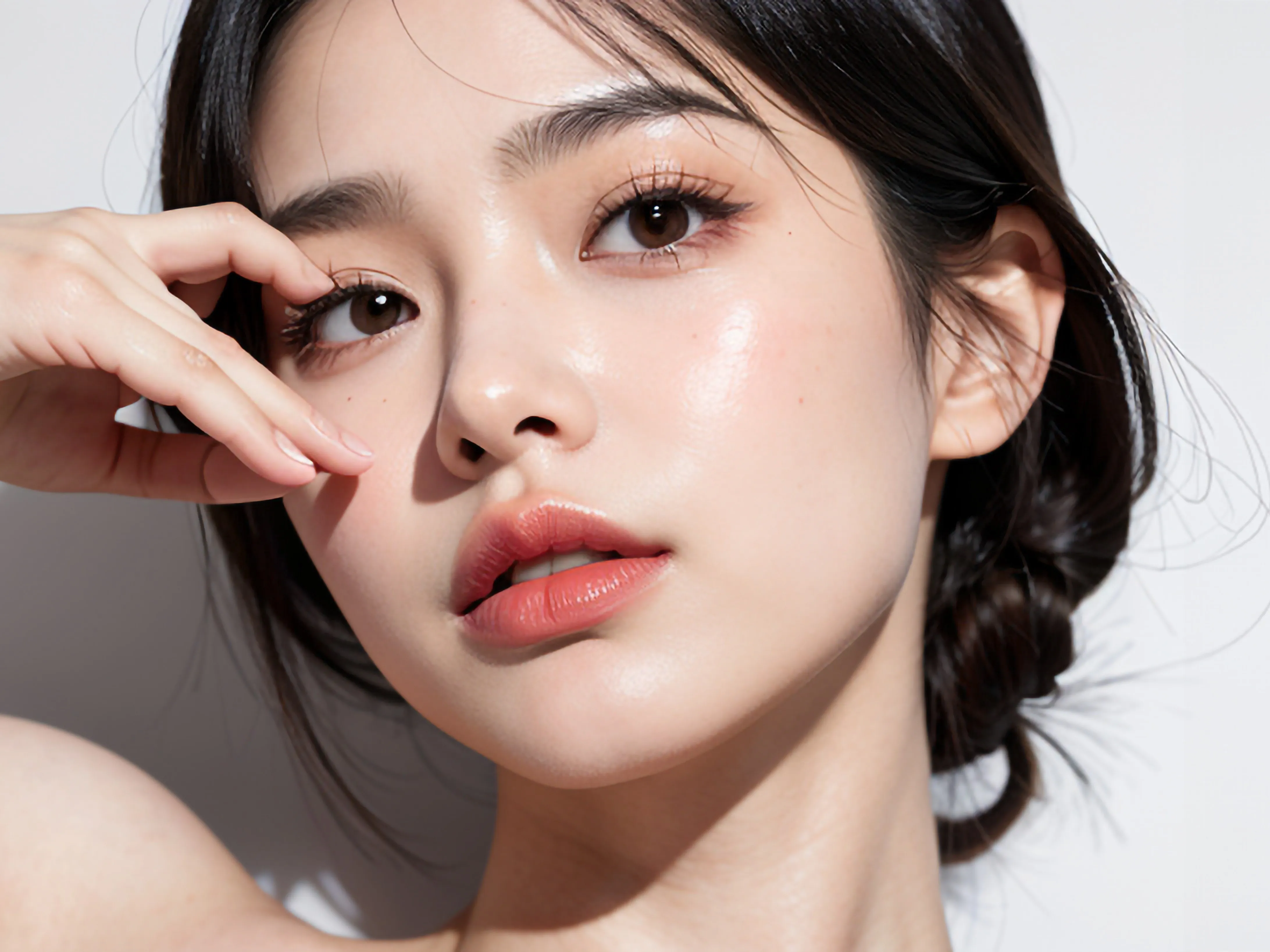 Koreanerin mit Glass Skin