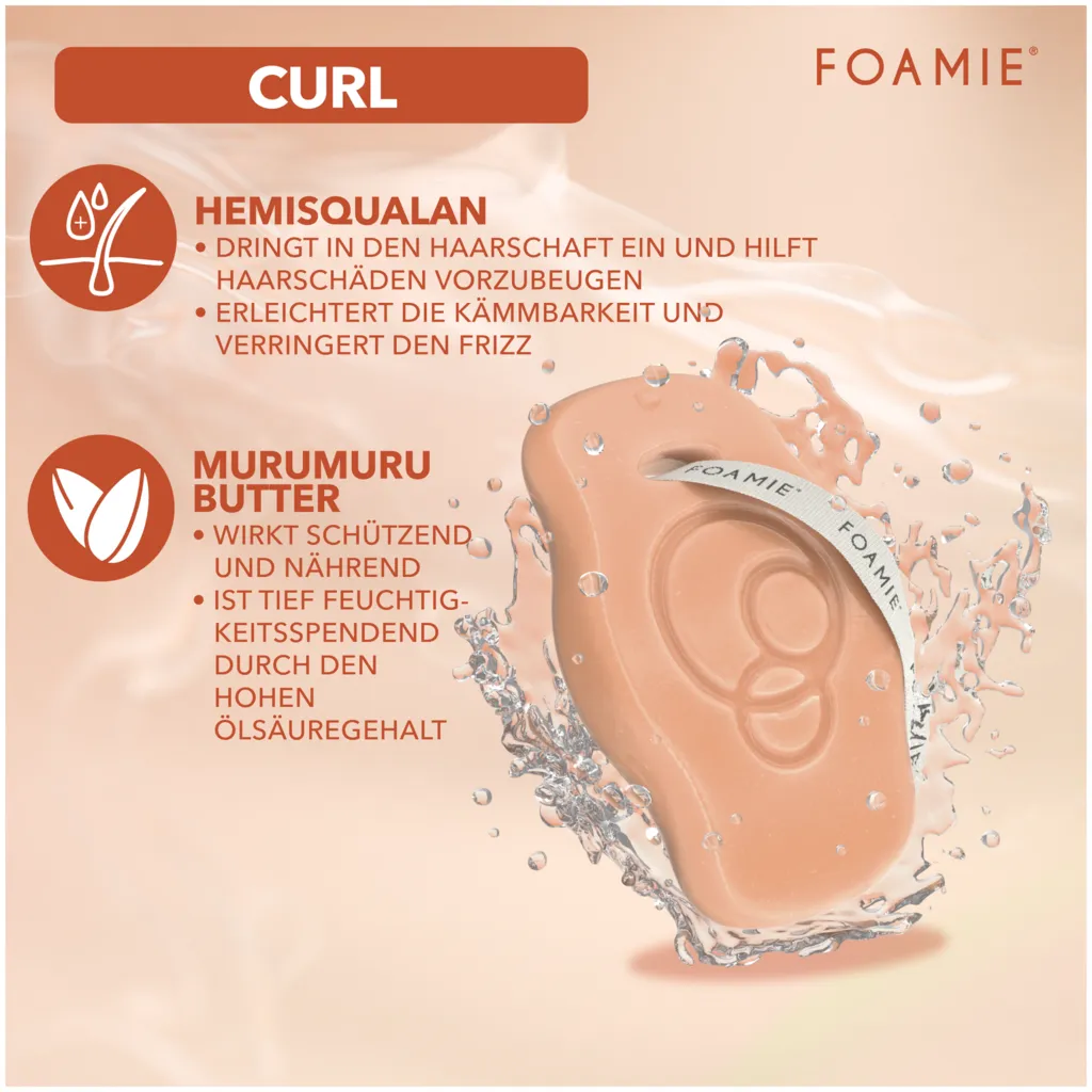 Foamie Festes Shampoo Squalan Feste Lockenpflege