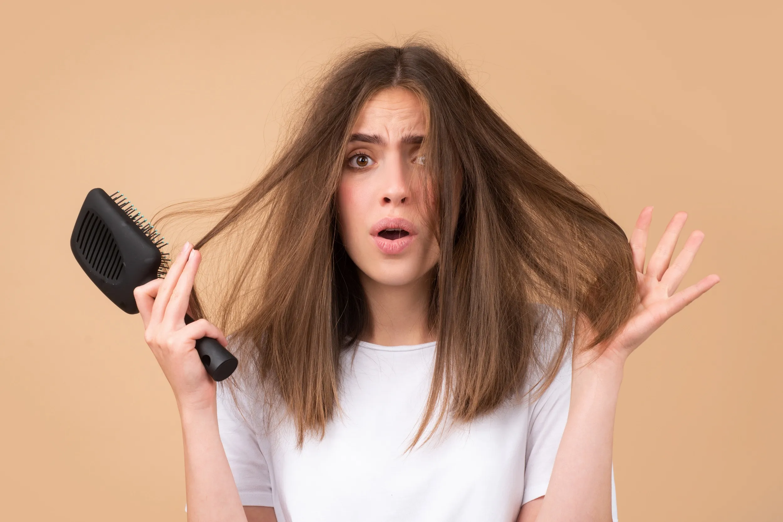 Haare bürsten