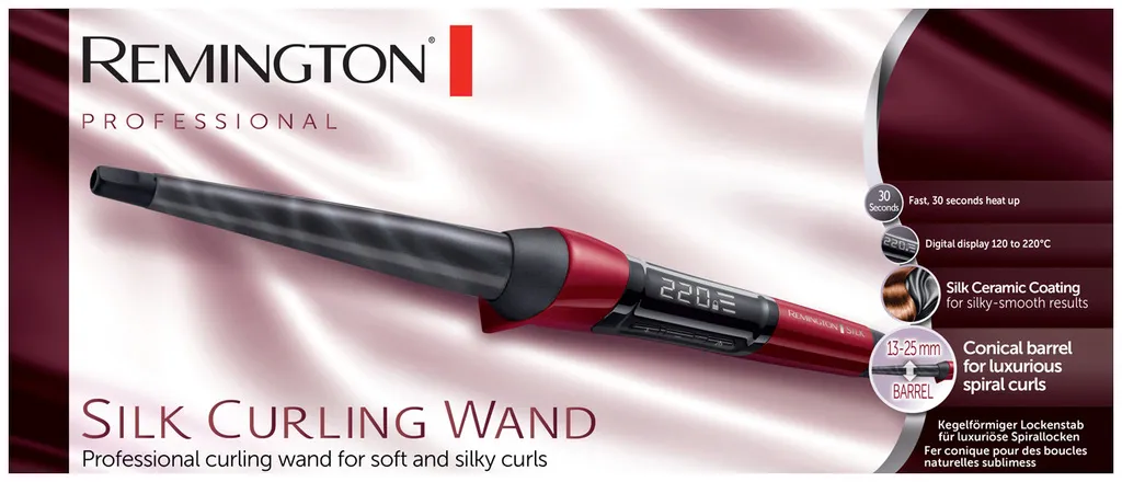 Remington Silk kegelförmiger Lockenstab CI96W1