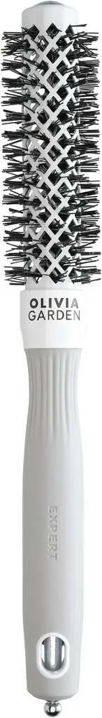 Olivia Garden Expert Blowout Shine Rundbürste Weiß & Grau