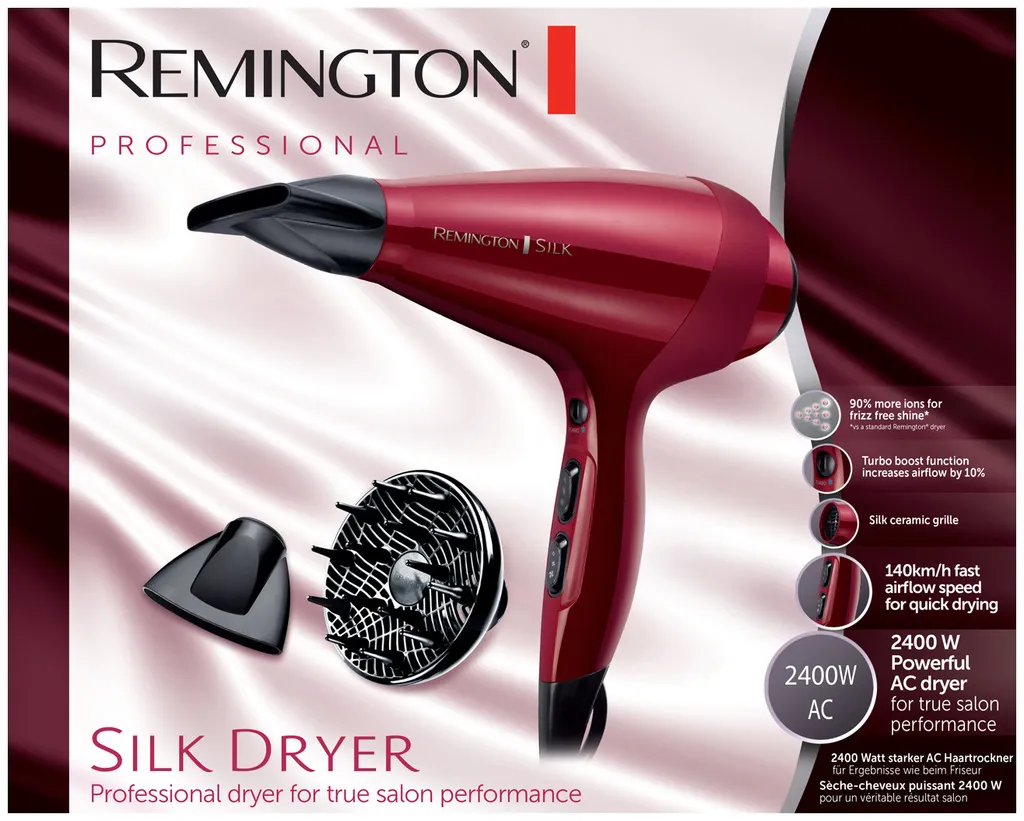 Remington Silk Ionen-Haartrockner mit AC-Motor AC9 096