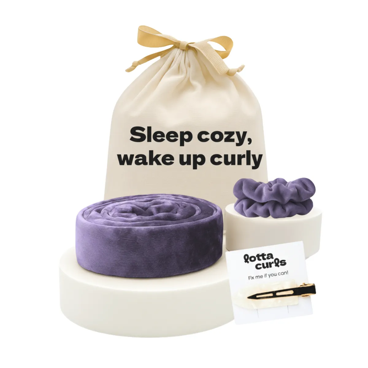Lotta Curls Lockenband Bright Violet