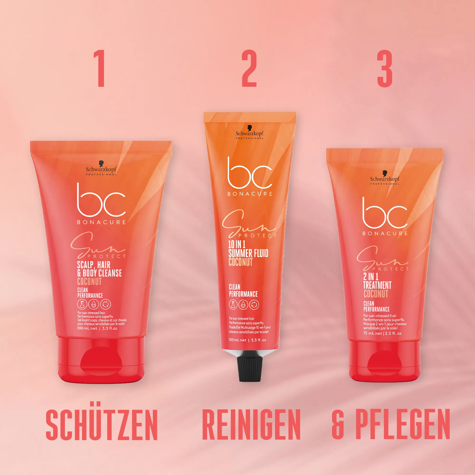 Schwarzkopf BC Sun Protect 3-in-1 Scalp, Hair & Body Cleanse
