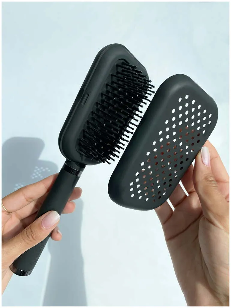 Bellody Patentierte Haarbürste mit Selbstreinigungsfunktion