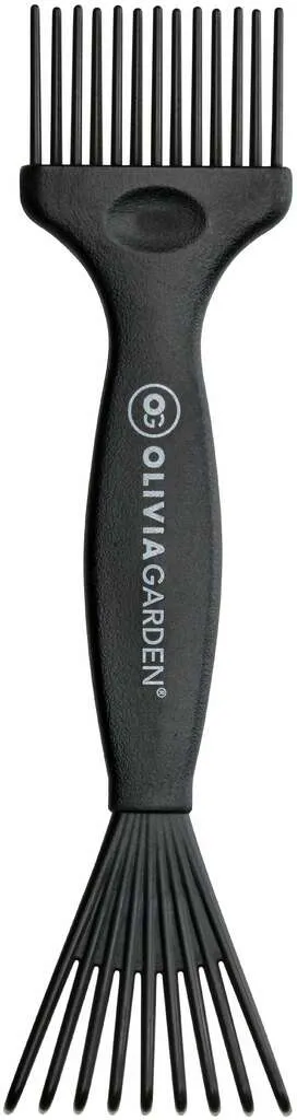 Olivia Garden Bürstenreiniger Mini aus recyceltem Kunststoff, schwarz