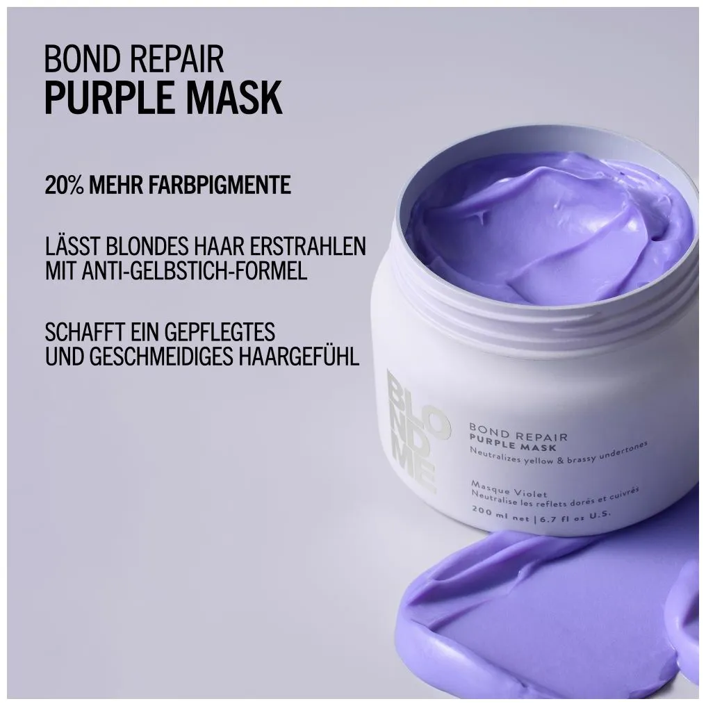 Schwarzkopf BLONDME Bond Repair Purple Mask