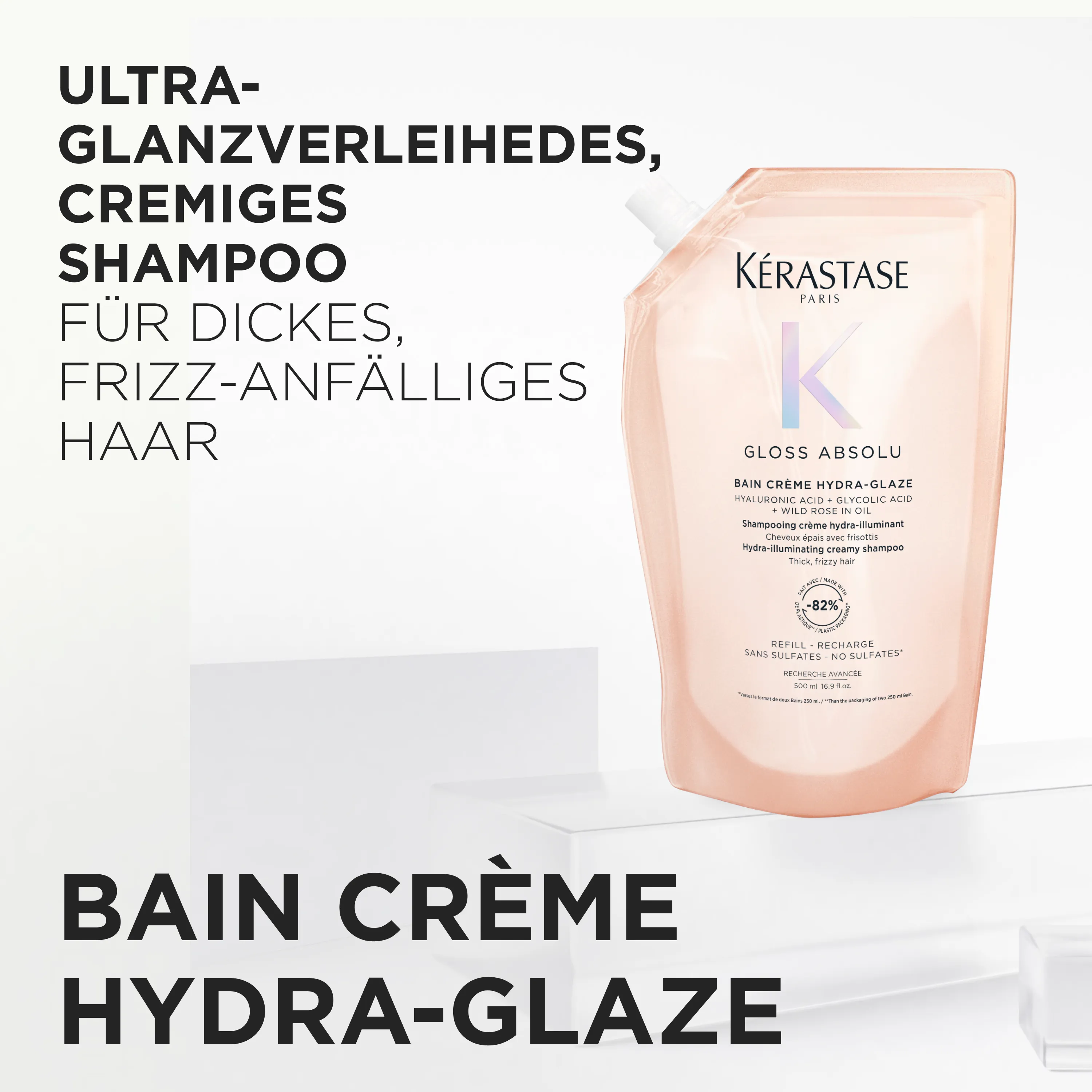 Kérastase Gloss Absolu Bain Crème Hydra Glaze Refill Pouch 500 ml