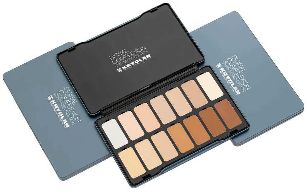 Kryolan Digital Complexion Cream Foundation Palette 14 Farben
