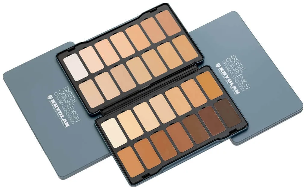 Kryolan Digital Complexion Cream Foundation Palette 28 Farben Digital 1